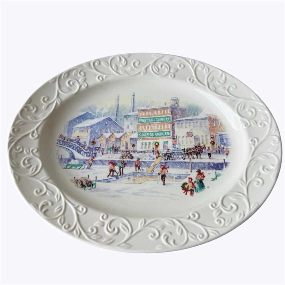 Vintage 2011 Procter & Gamble Holiday Serving Platter – Rare Employee Gift